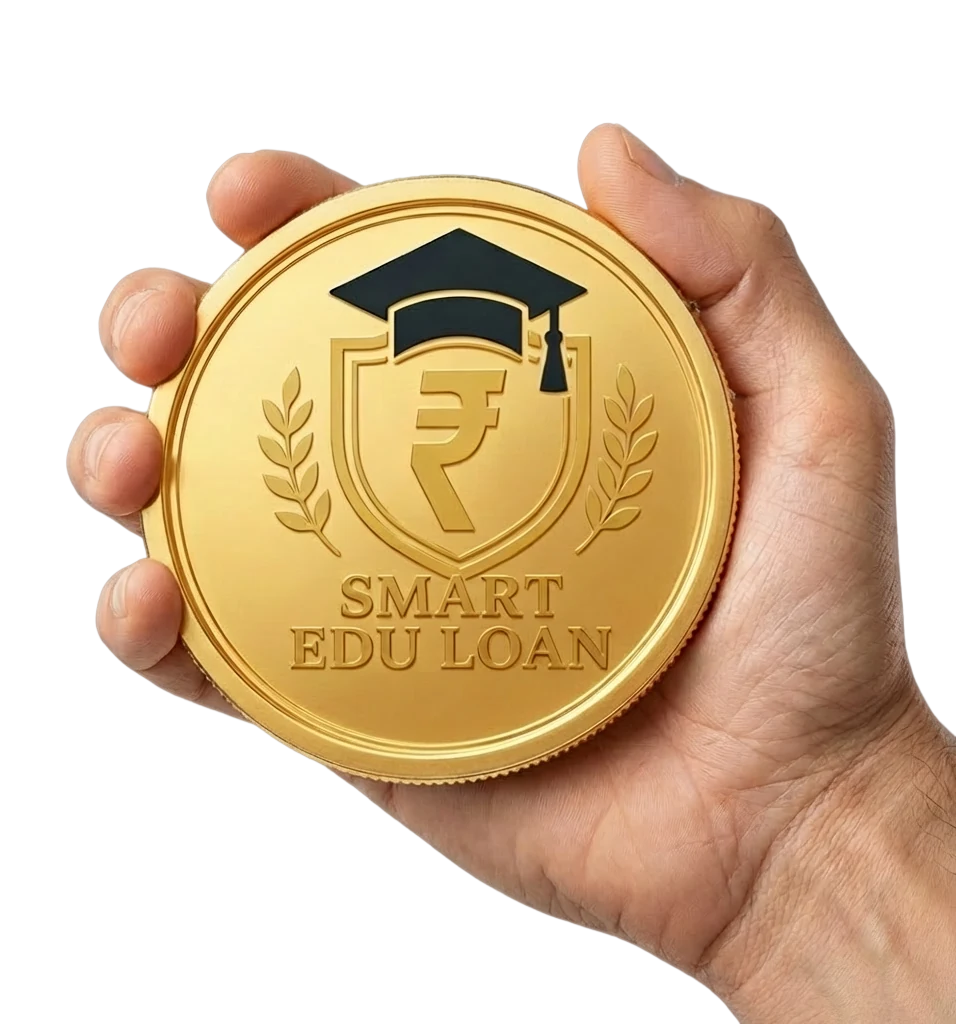 Hand holding the Scholars Grant coin